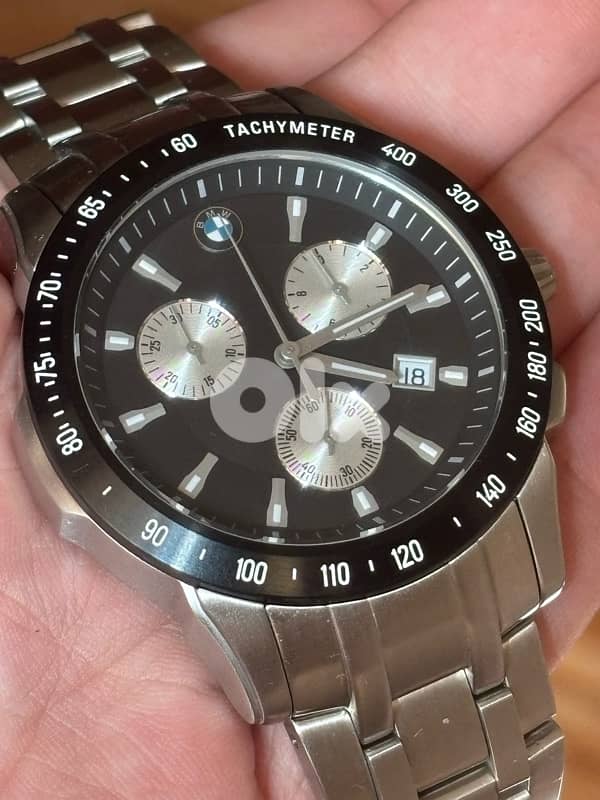 BMW Men Chronograph Watch by Tourneau-Swiss Movement ETA-Stainless Stl 4
