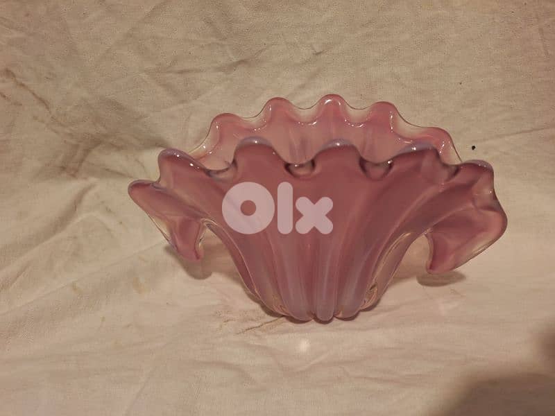 vase crystal Murano Italy original 0
