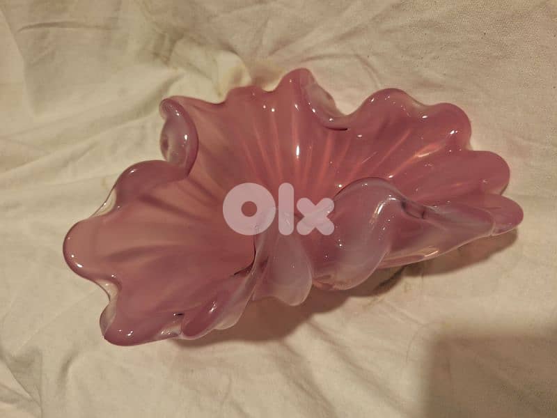vase crystal Murano Italy original 3
