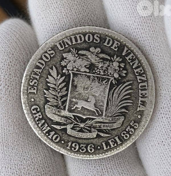 35g Silver Coin Lot – Venezuela Bolívar (1930s–1960s) – 83.5% Silver 0