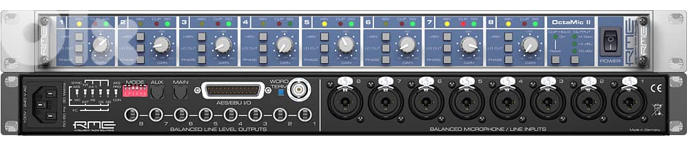 RME OctaMic II  8-Channel Mic Preamp & Hi End AD Converter 1