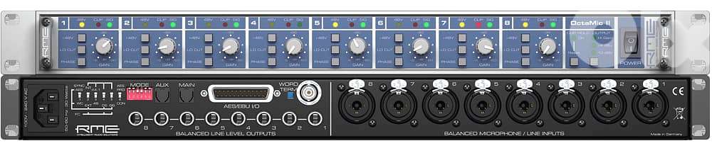 RME OctaMic II  8-Channel Mic Preamp & Hi End AD Converter 9