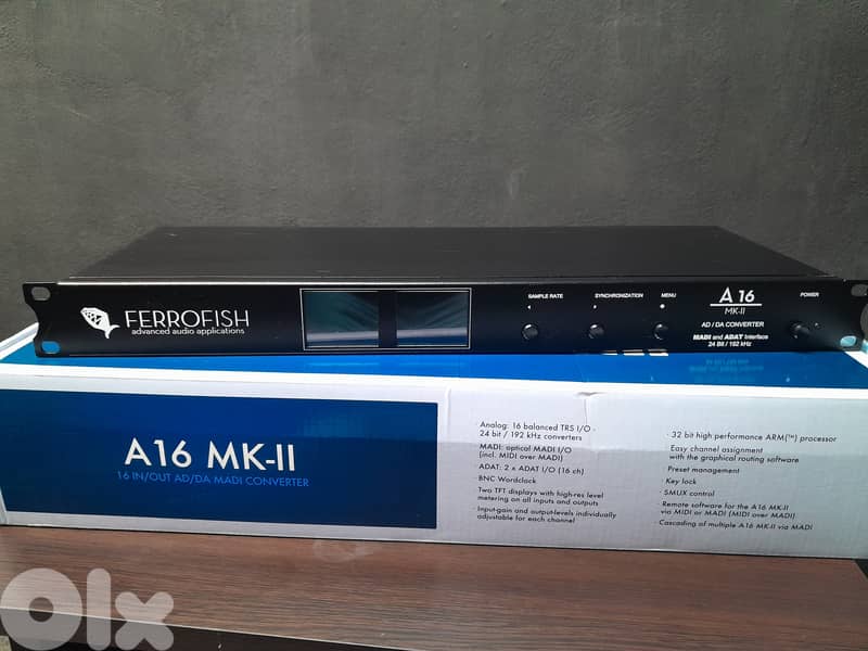 Ferrofish A16 MK-II Professional 16-Channel AD/DA Converter 1