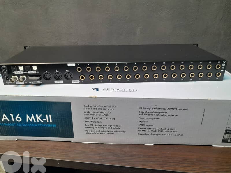 Ferrofish A16 MK-II Professional 16-Channel AD/DA Converter 2