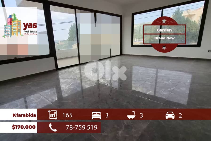 Kfaraabida 165m2 | Garden | Brand New | Mountian & Sea View | MCH 0