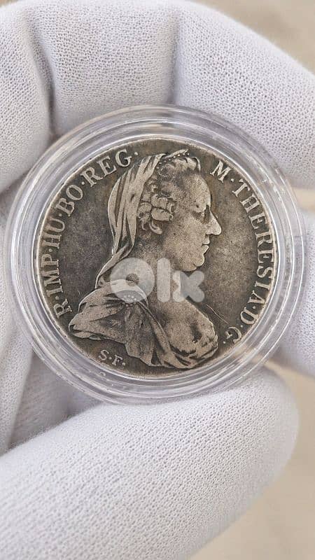 1780 Maria Theresa Thaler Silver Coin (83.3% Silver) 0