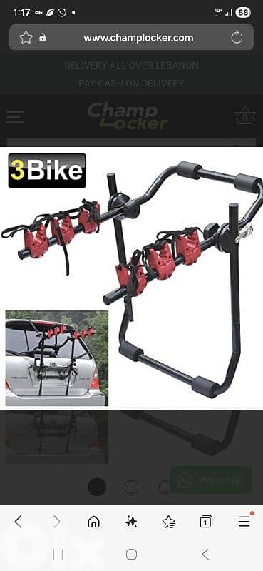 Bike Carrier for 3 Bike ( Porte Bicyclette ) 0