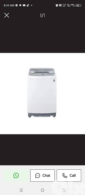 Washer LG 18kg 0
