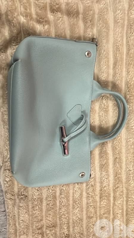 Longchamp Le Roseau S celadon green handbag 0