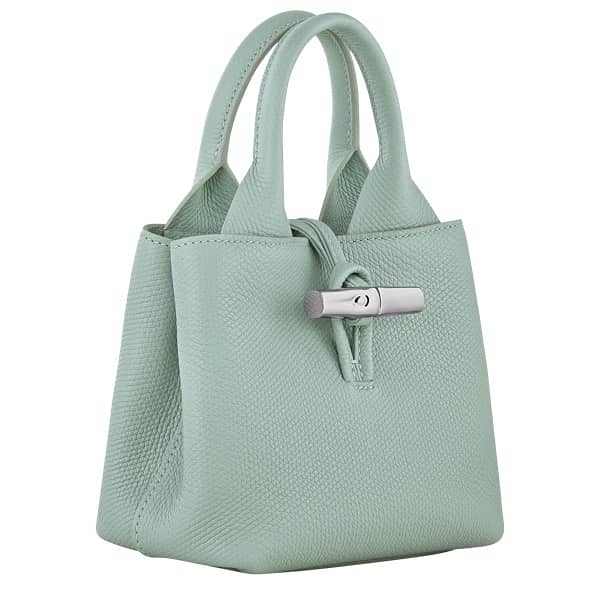 Longchamp Le Roseau S celadon green handbag 5