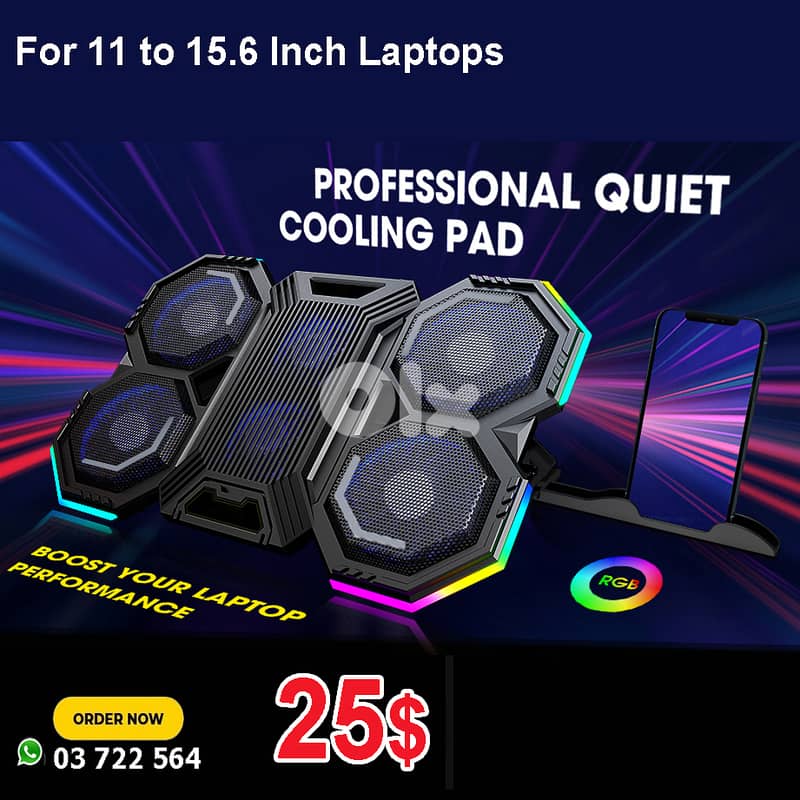 Laptop Cooler Stand PRO RGB 0