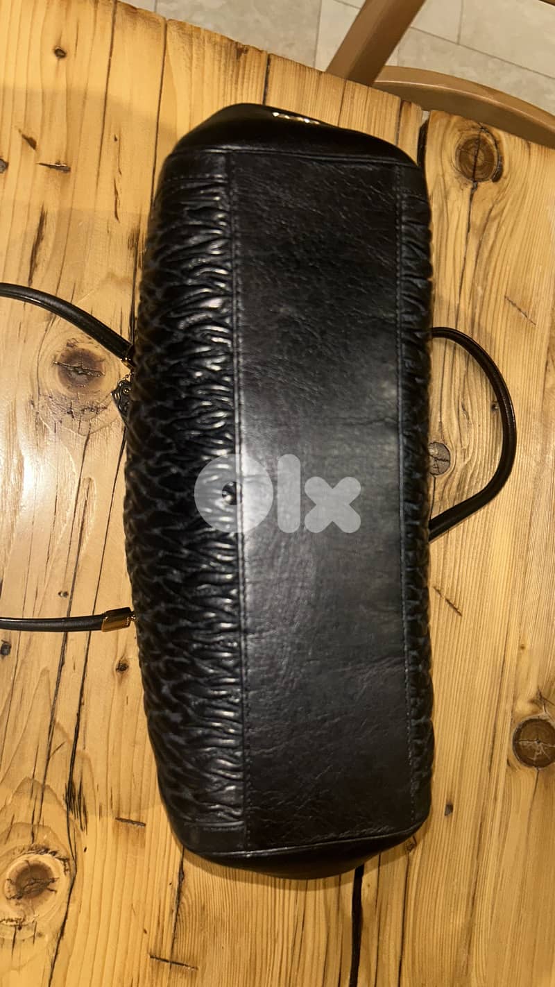 Coach Black Gathered Twist Leather Madison 8