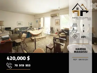 apartments for sale in makdisi hamra شقق للبيع في حمرا بيروت