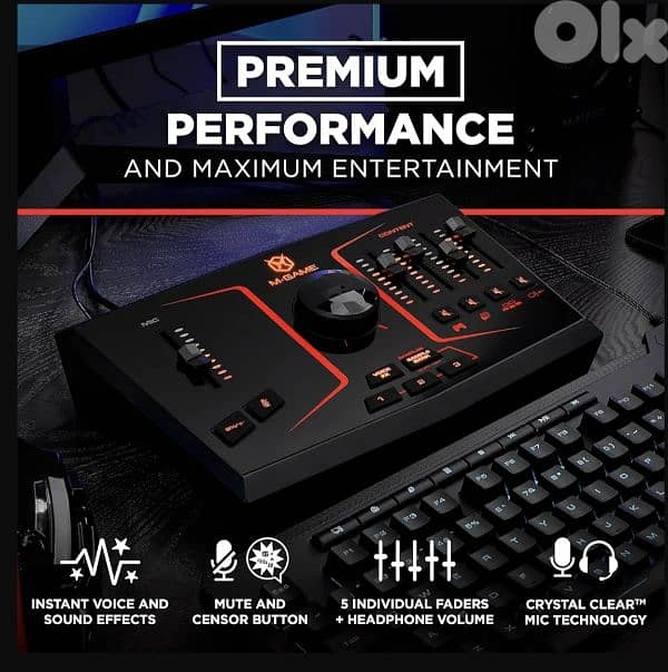 M-GAME Solo USB Audio Interface Mixer  Streaming and Gaming & XLR Mic 2