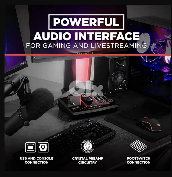 M-GAME Solo USB Audio Interface Mixer  Streaming and Gaming & XLR Mic 3