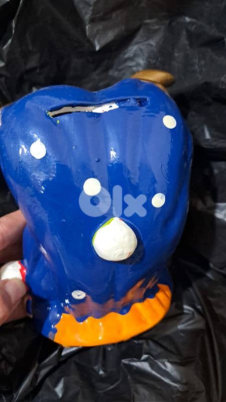 Ceramic upside down clown piggy bank 2
