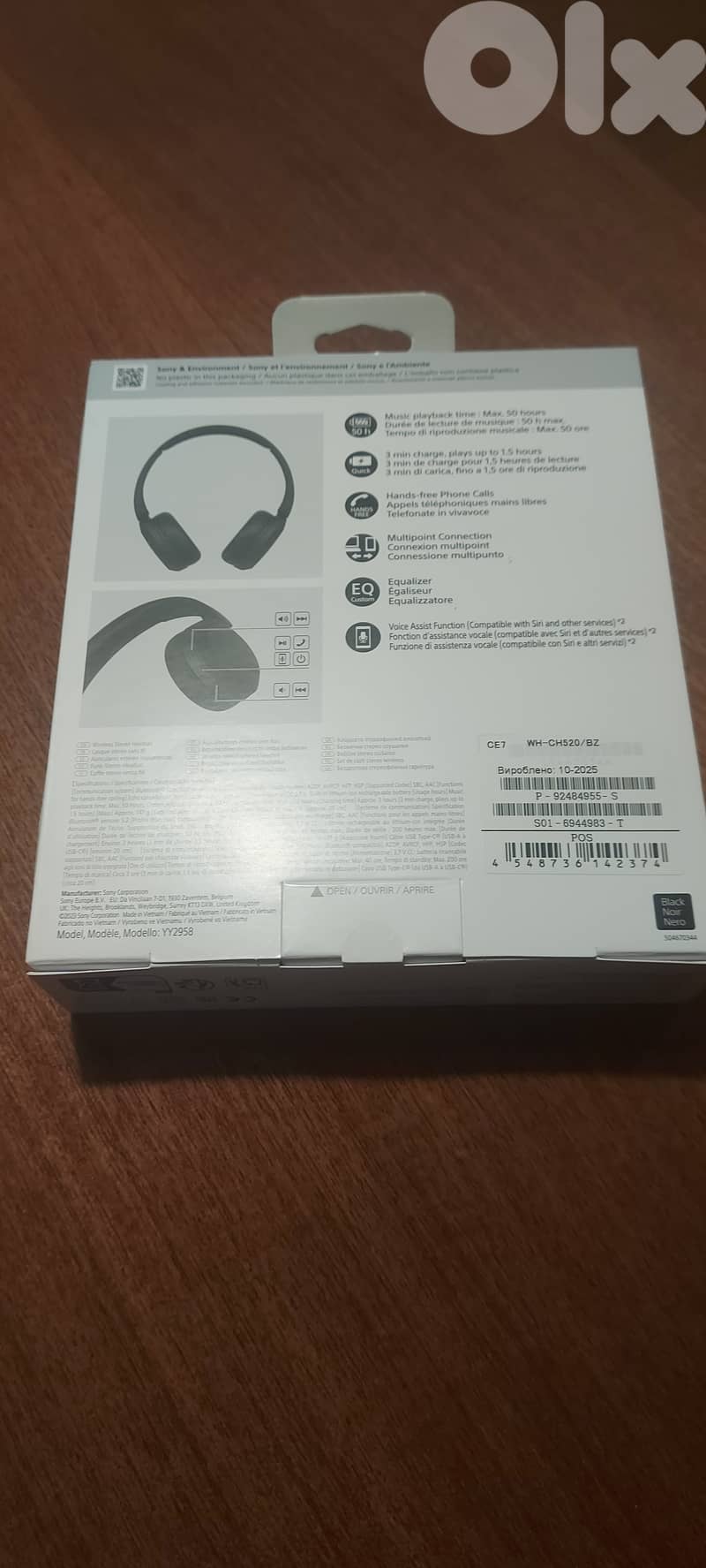 Sony WH-CH520 0