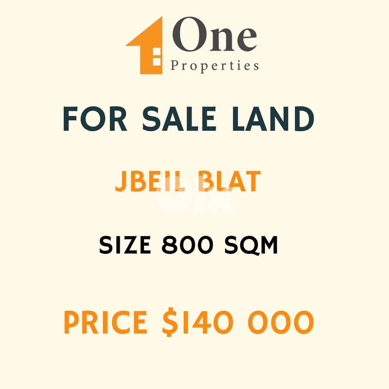 LAND FOR SALE IN BLAT JBEIL 0