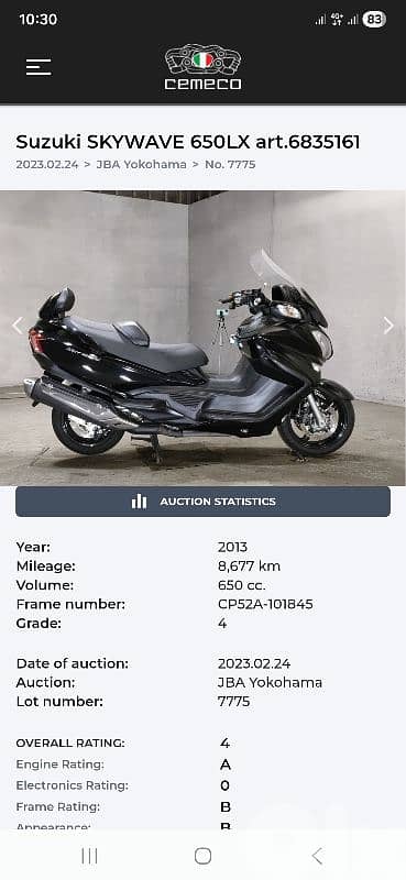 Suzuki burgman 650LX 0