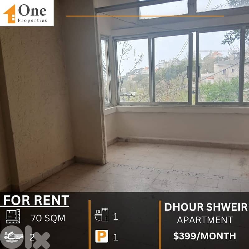 APARTMENT FOR RENT IN DHOUR SHWEIR 0