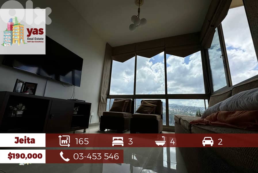 Jeita 165m2 | Panoramic View | Excellent Condition | Private Street|BG 0