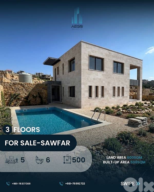 Luxury Villas for Sale in Sawfar 0