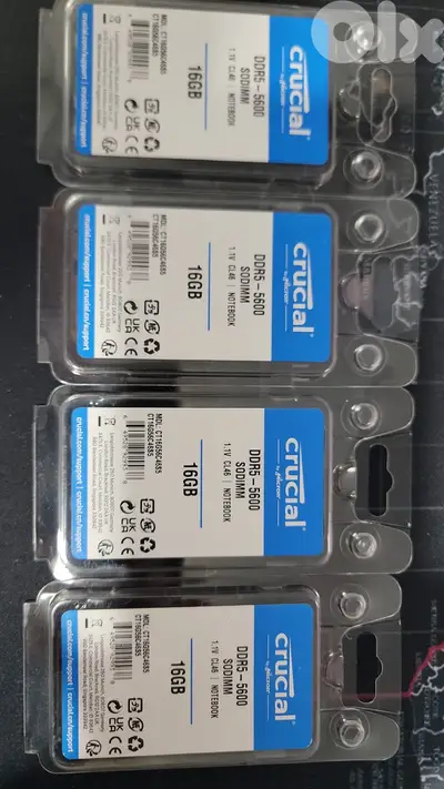 Crucial DDR5 5600Mhz Laptop RAM NEW Saled