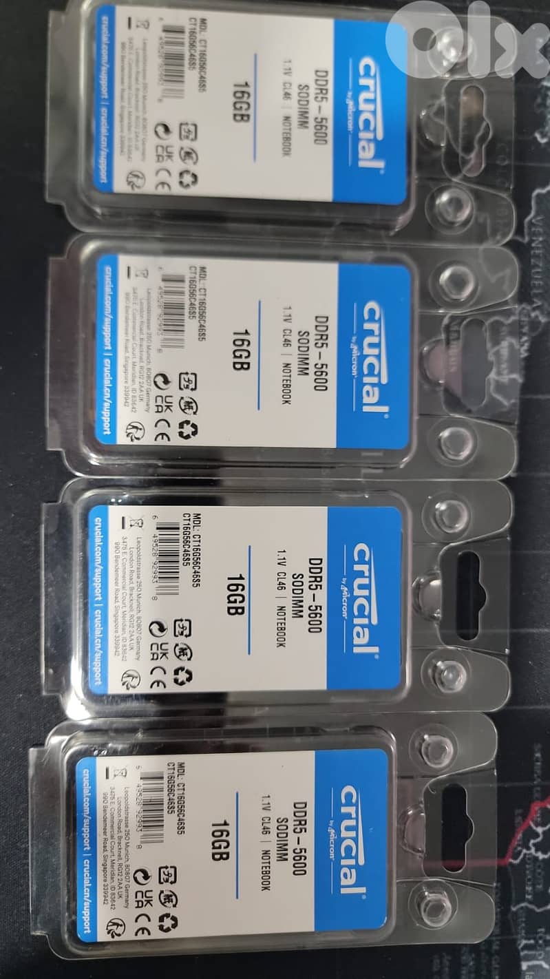 Crucial DDR5 5600Mhz Laptop RAM NEW Saled 0