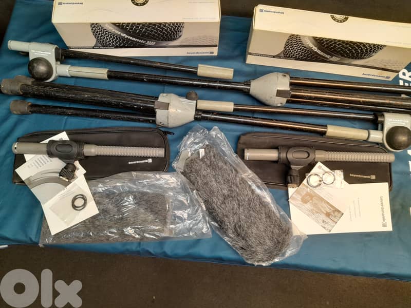 Beyerdynamic MCE86 SII shotgun Mic w/Sennheiser Stand & windshield Set 0