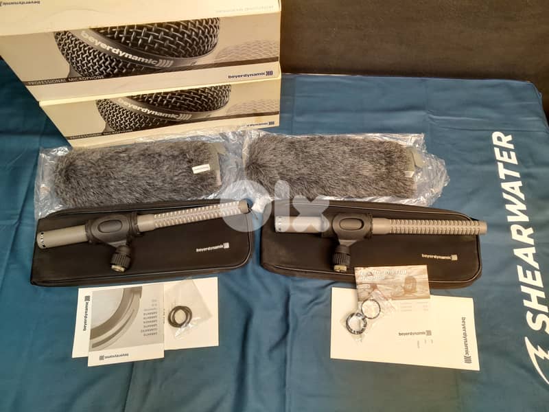 Beyerdynamic MCE86 SII shotgun Mic w/Sennheiser Stand & windshield Set 2