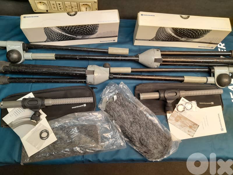 Beyerdynamic MCE86 SII shotgun Mic w/Sennheiser Stand & windshield Set 4