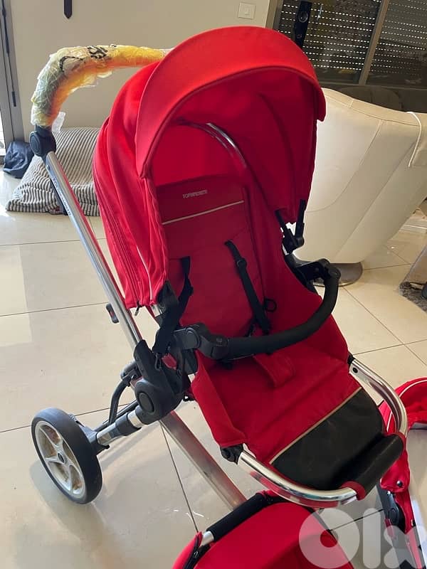 3 pieces set: stroller, car seat and bed 0