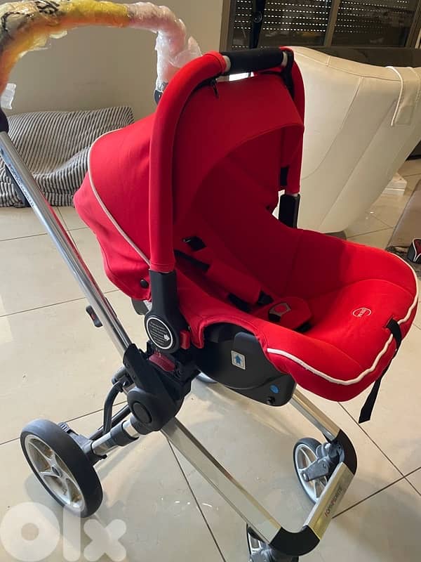 3 pieces set: stroller, car seat and bed 2