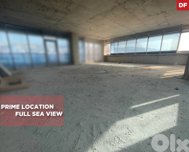 Office/Two terraces with a sea view/PARKING/Dbaye/ضبية/ REF#DF135164 ! 0