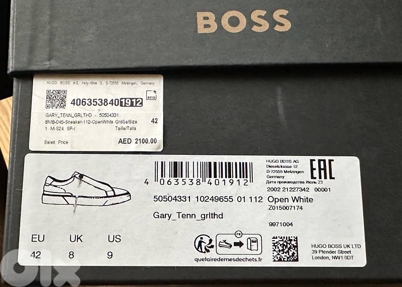 Boss Gary Tenn Leather Shoes Size 9 - Original 3