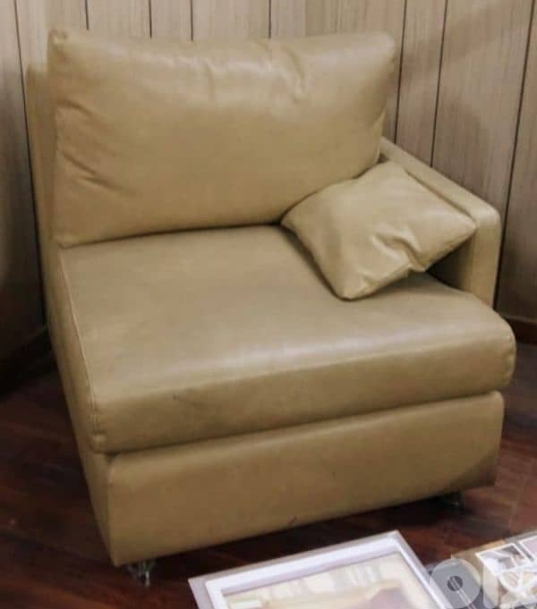 caouch ( 2 seats ) + armchair + rectangular middle table 0