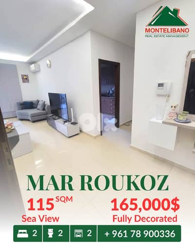 115 sqm Apartment For Sale in Mar Roukoz مار روكز with Sea View