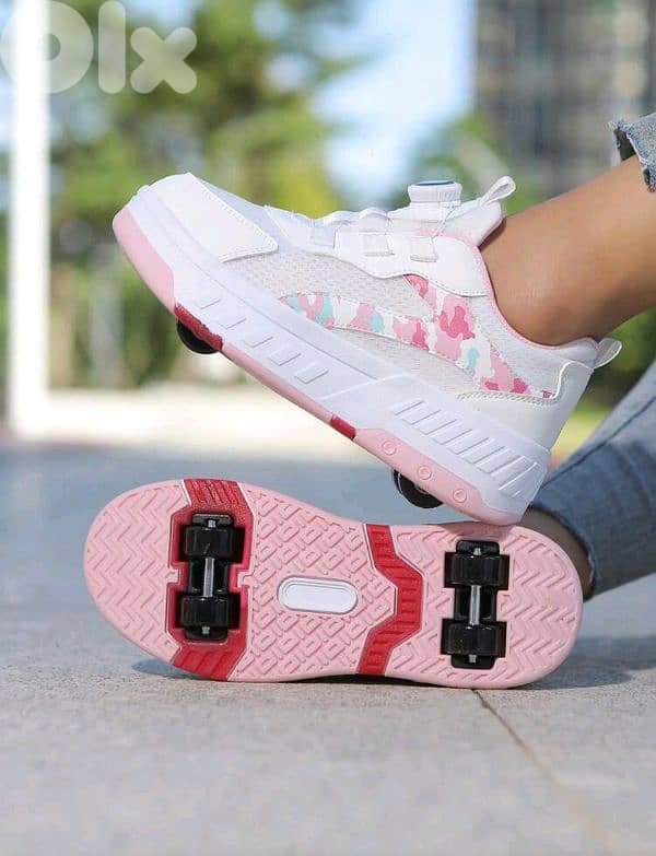 New Roller Shoes 4 Wheel Detachable & Adjustable Sneakers 0