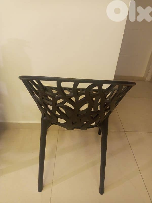 Black chairs for living room or balcony 1
