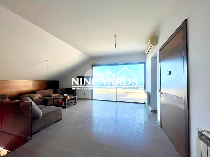 Duplex For Sale in Mtyaleb With Terrace & Panoramic Sea View 0