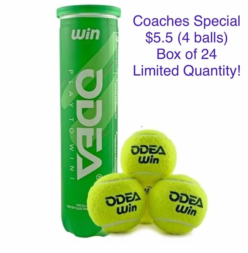 ODEA Tennis balls and overgrips retail & wholesale New sealed. 0