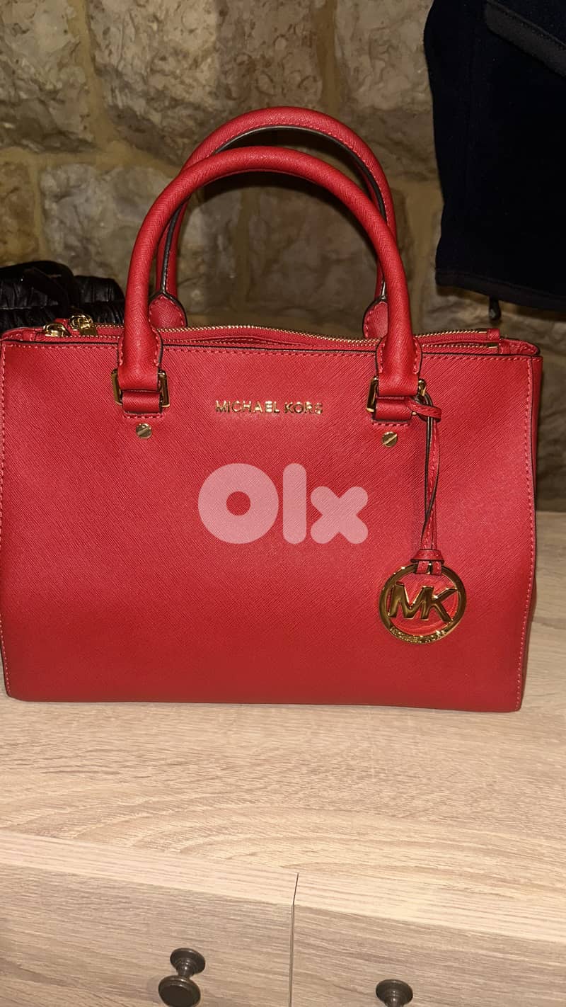 michael kors Sutton Medium Saffiano Leather Satchel. 0