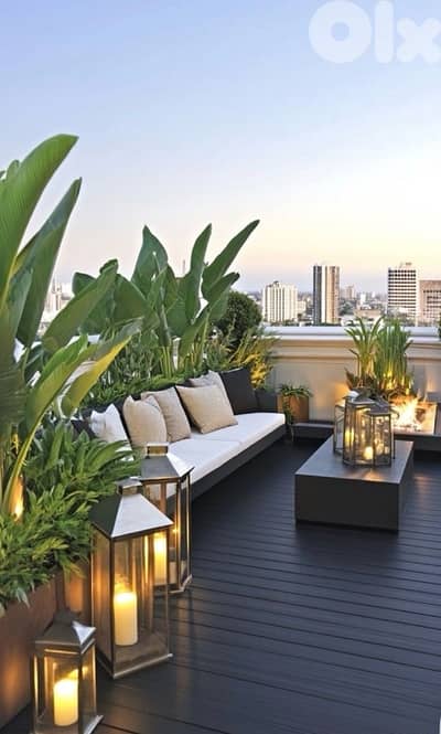 Beautiful triplex in sursock with private terrace