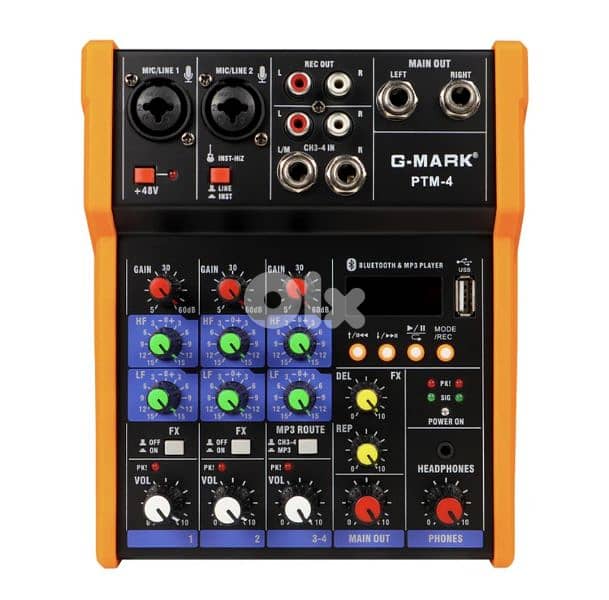 G-MARK AUDIO Mixer G-MARK PTM-4  Bluetooth Professional Portable 9