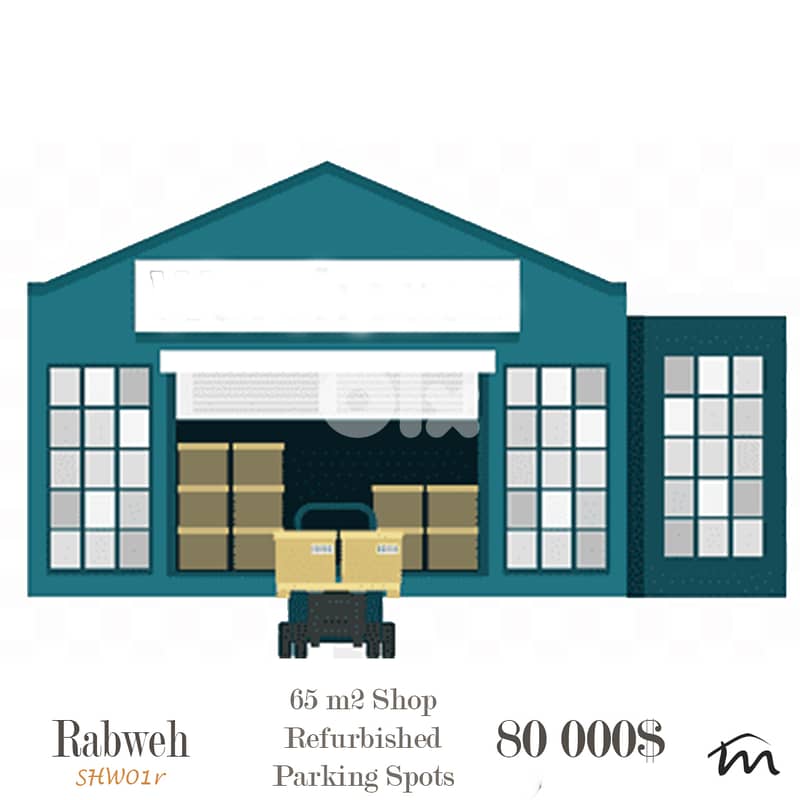 Rabweh | Refurbished 65m² Shop-Office-Clinic-Depot | Ground Floor 0