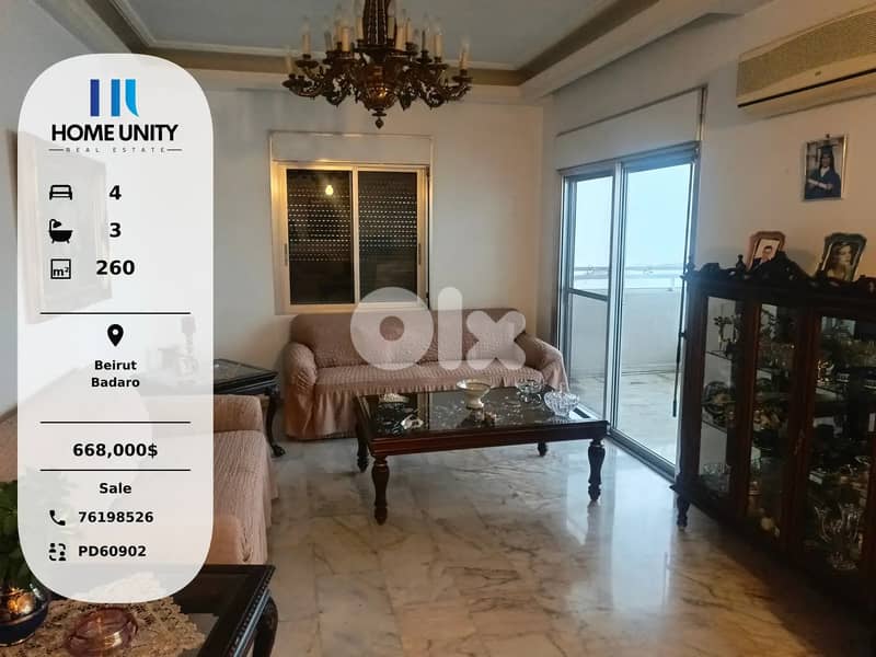 apartment for sale in Badaro, Beirut 0