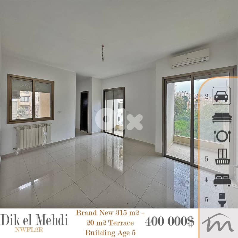 Dik El Mehdi | Signature 315m² Duplex + 20m² Terrace | 5 Balconies 0
