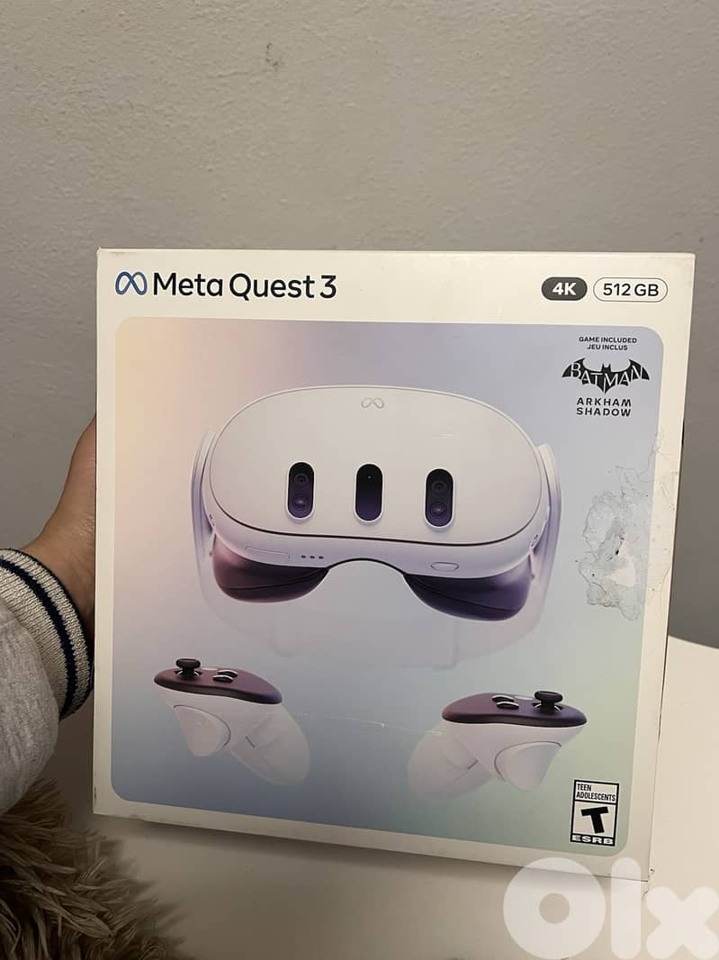 Meta Quest 3 Standalone VR Headset 512GB 4K Display White USB-C Virtua 0