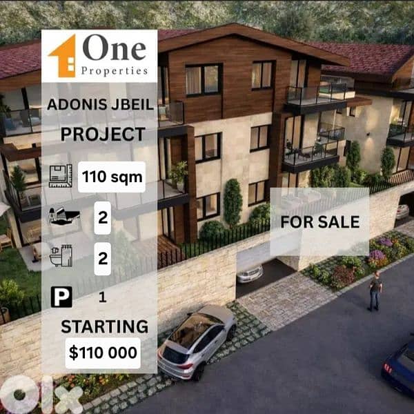 APARTMENTS FOR SALE IN JBEIL ADONIS 0