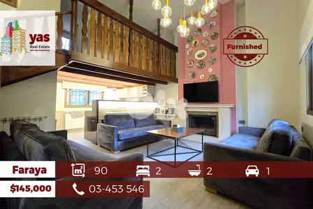 Faraya 90m2 | Chalet Duplex | Decorated | Furnished | View | DA |